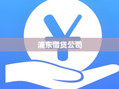 浦东借贷公司