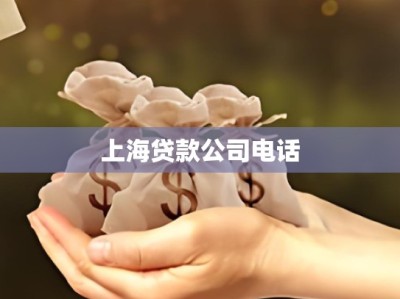 上海贷款公司电话